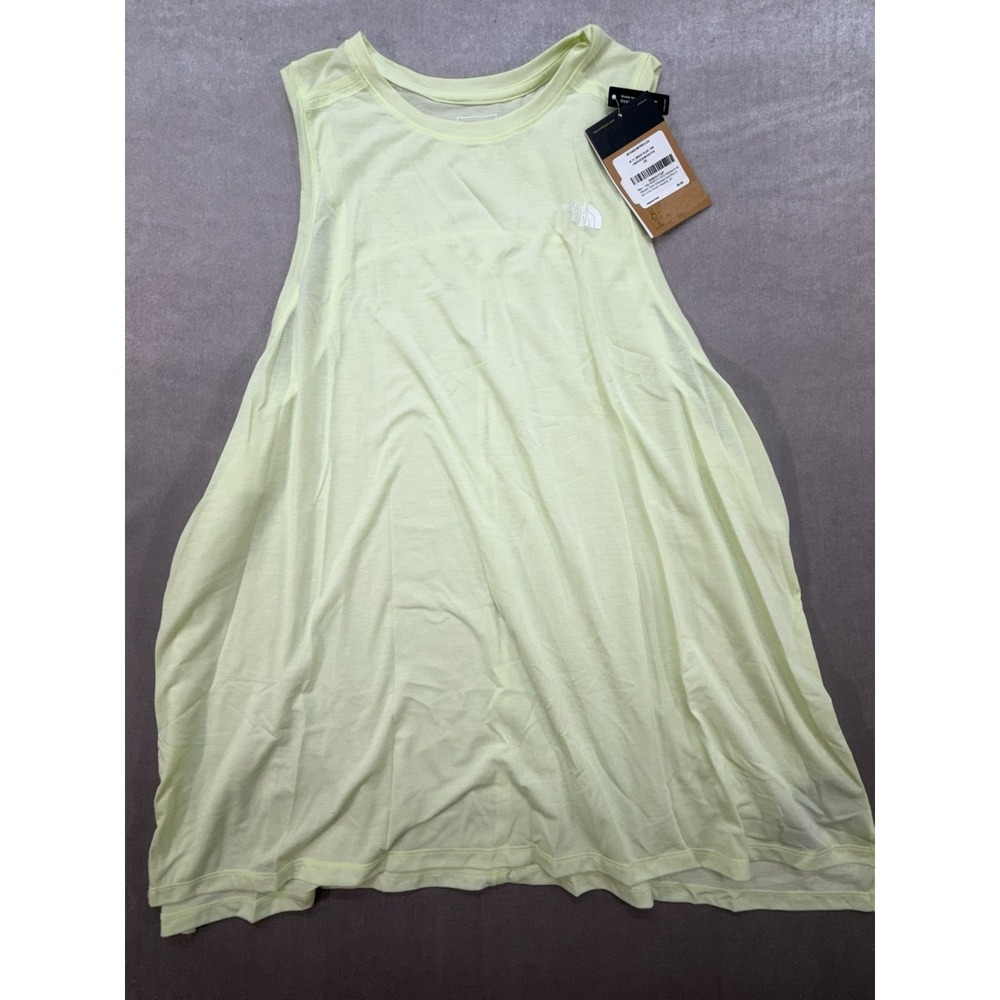 New The North Face Women Slitback Tank Top Lime Green Size 2X